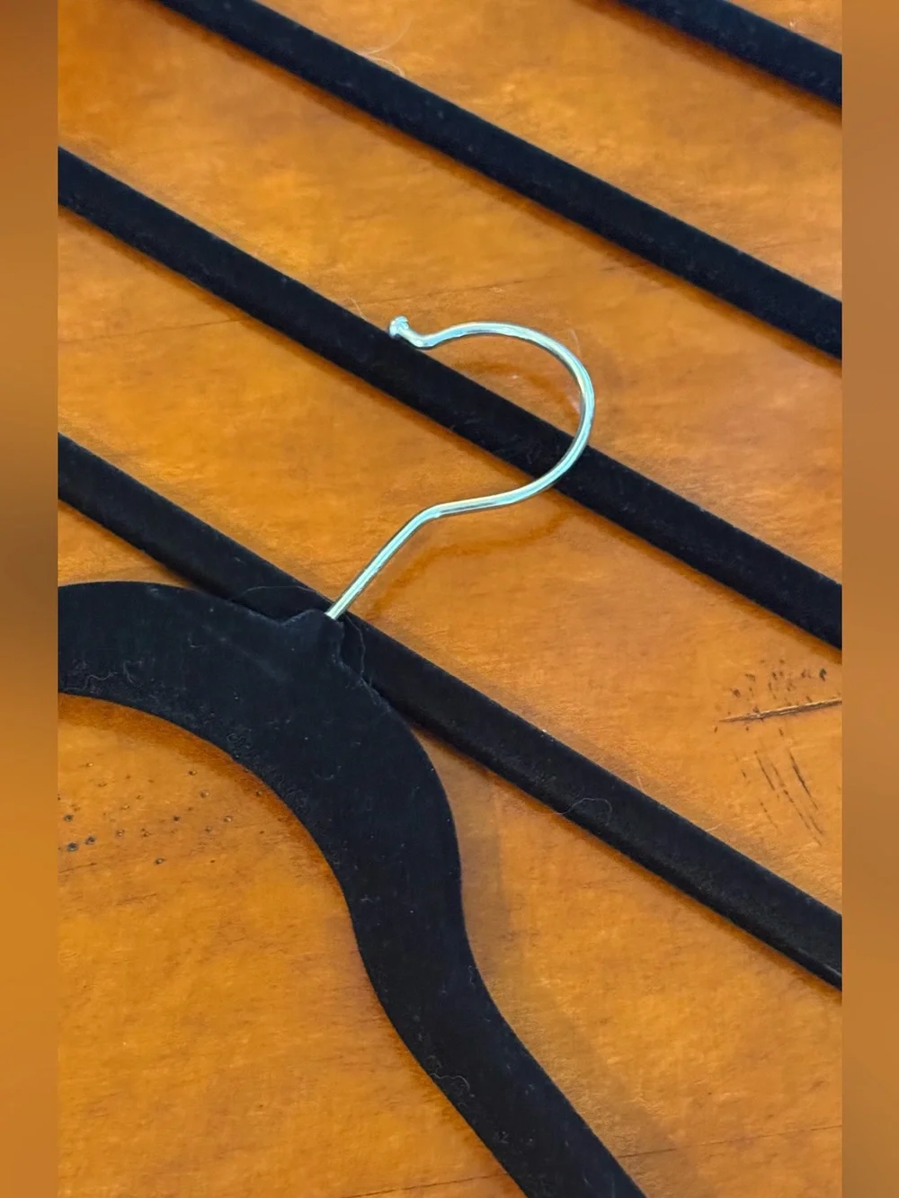 Black Velvet Multi-Tier Pants & Scarf Hangers - Space-Saving Closet Organizer